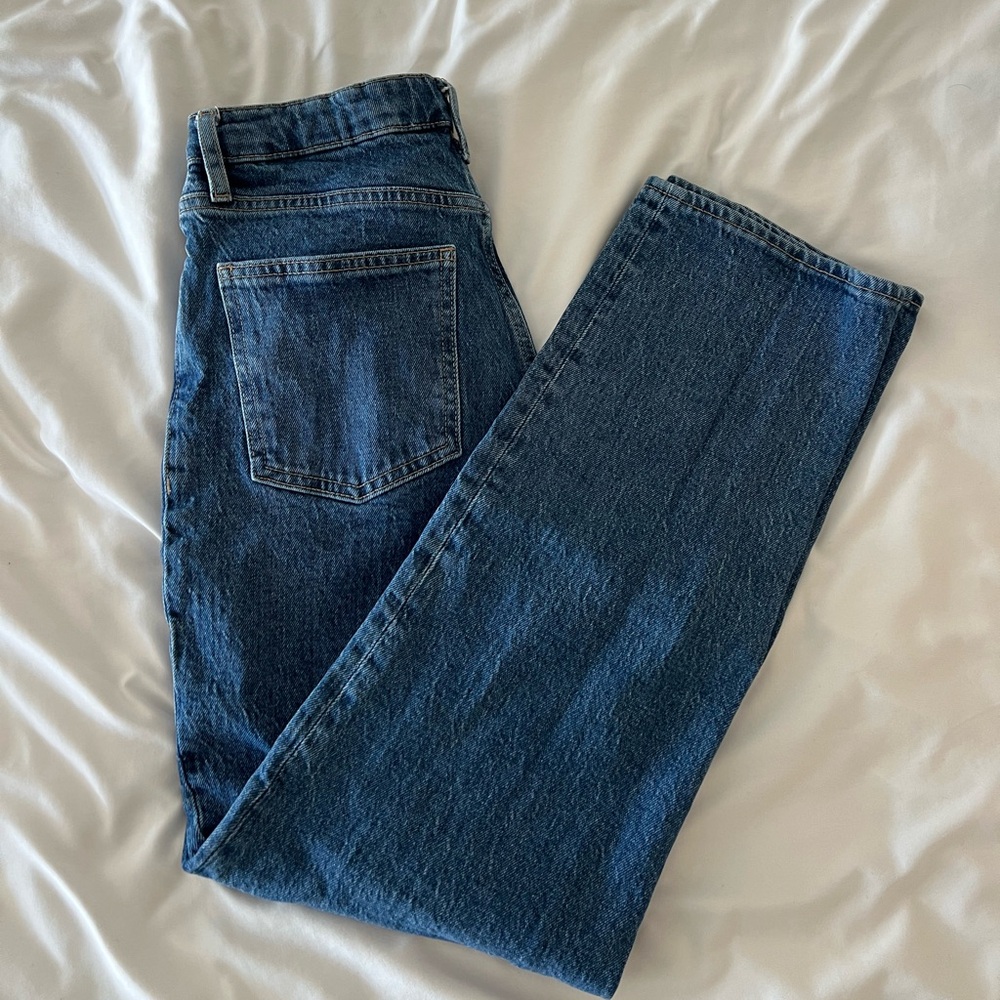 Denim Forum Rowan Super Hi-rise Straight Ankle Jean (size 26)